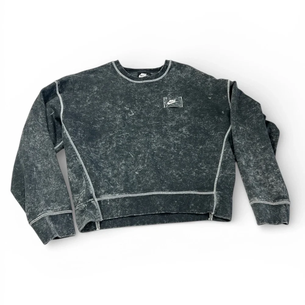 Nike Charcoal Acid Wash Crewneck
